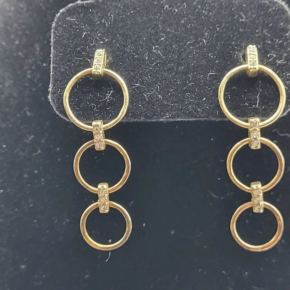Ela Rae Sterling Silver Triple Loop Earrings